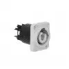 Neutrik NAC3MPB-1 Einbaustecker, Power-Out, 3/16′′ Flachsteckzungen, grau