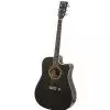 EverPlay AP-306EQ BK Westerngitarre (mit Tonabnehmer)