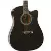 EverPlay AP-306EQ BK Westerngitarre (mit Tonabnehmer)