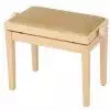 Grenada BG 27 piano bench, matte natural, beige drubbing