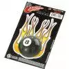 Planet Waves Guitar Tattoo  #8211; Flame 8 Ball Aufkleber auf der Gitarre