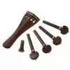AN violin tailpiece set 4/4 a la Hill rosewood heart, gold fret