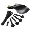 AN violin tailpiece set 4/4 a la Hill ebony, gold fret, golden binding