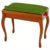 Grenada BG 2 piano bench, matte cherry, green drubbing