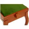 Grenada BG 2 piano bench, matte cherry, green drubbing