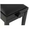 Grenada BG 27 piano bench, gloss black, leather