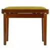 Grenada BG 27 piano bench, gloss walnut, gold drubbing