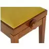 Grenada BG 27 piano bench, gloss walnut, gold drubbing