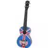 Korala PUC30-003 Konzert Ukulele, Union Jack With Skull