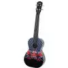 Korala PUC 30-011 Konzert Ukulele, Black With Red Star