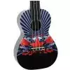 Korala PUC 30-011 Konzert Ukulele, Black With Red Star