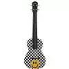 Korala PUC 30-014 Konzert Ukulele, Yellow Smiley Check