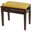 Grenada BG 27 piano bench, gloss walnut, gold drubbing