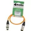 4Audio MIC PRO 0,5m Orange Kabel