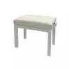 Grenada X 30 piano bench, matte white, leather eco