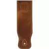 Filippe guitar leather belt 8 cm brown