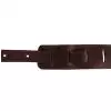 Filippe guitar leather belt 6,5 cm burgundy