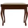 Grenada BG 2 piano bench, gloss walnut, beige drubbing