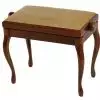 Grenada BG 2 piano bench, gloss walnut, bright brown drubbing